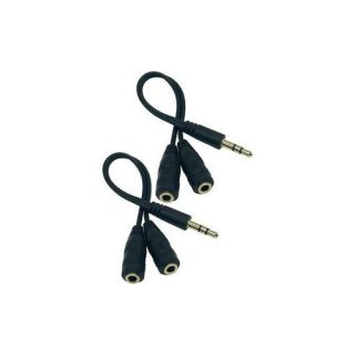 Male To 2 Female Y Splitter Audio Cable
