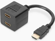 HDMI Splitter Cable 1 x2 (1 Male Input To 2 Female Output)